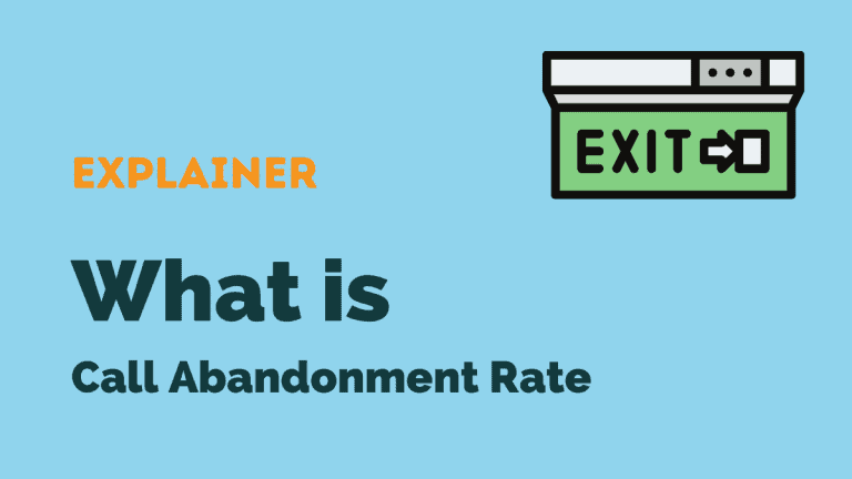 What is call abandonment rate