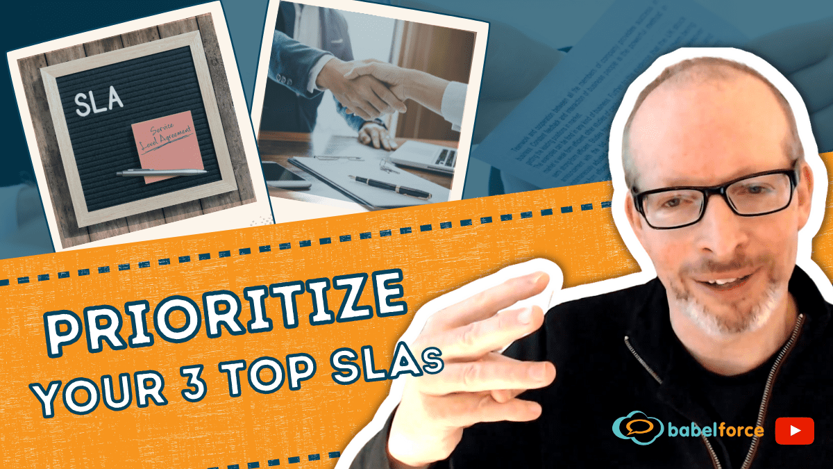 Prioritize your top 3 SLAs