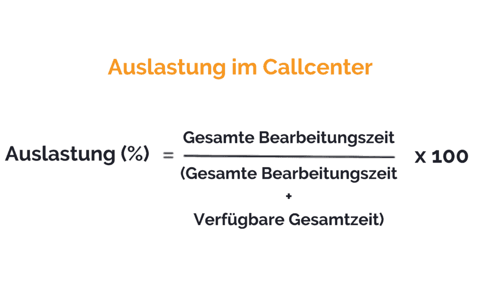 Berechnung Callcenter-Auslastung